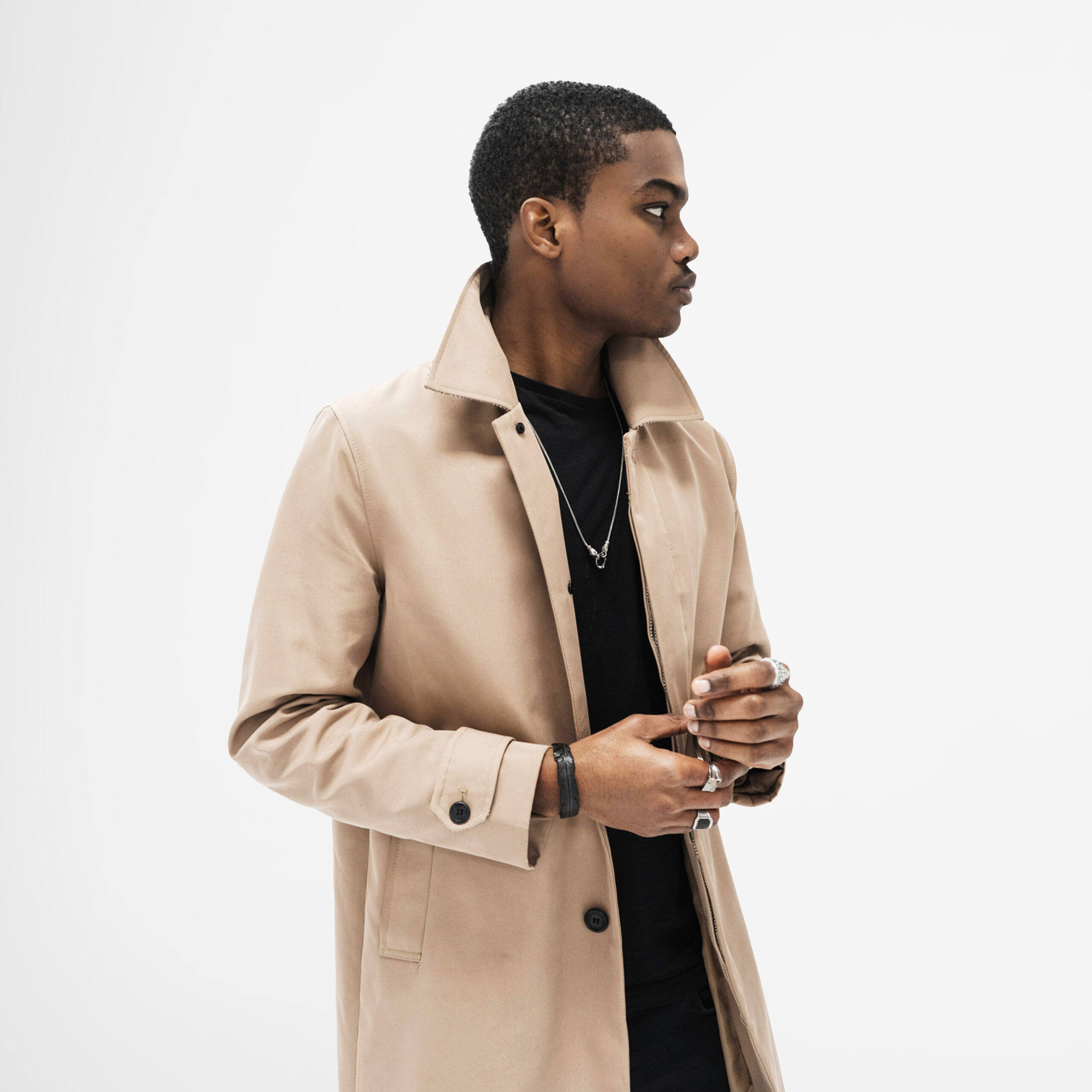 Products Post Cotton Trench Coat Image 03